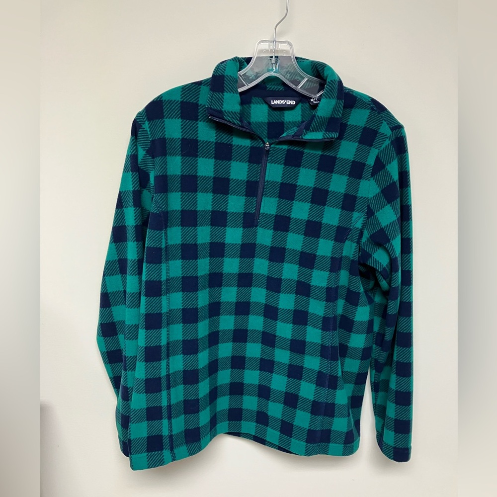 Land’s End pullover fleece, navy/green, MP